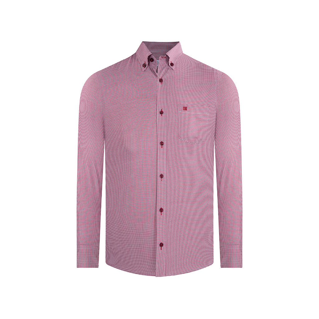 Camisa color vino tinto sale